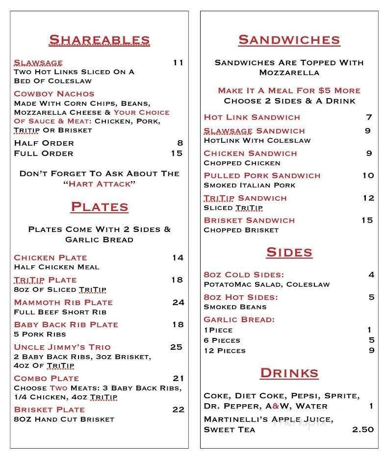 Menu page 1