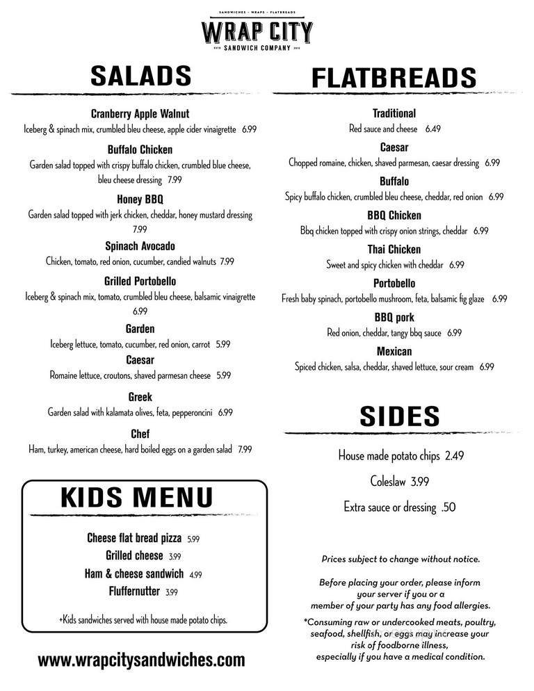 Menu page 2