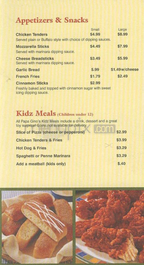 Menu page 2