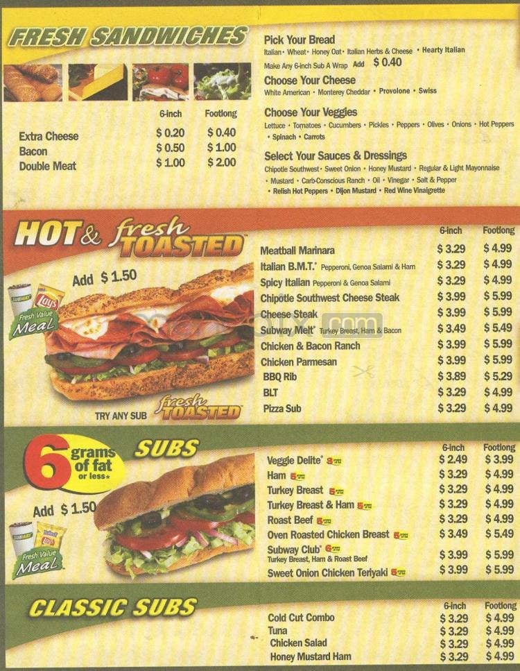Menu page 2