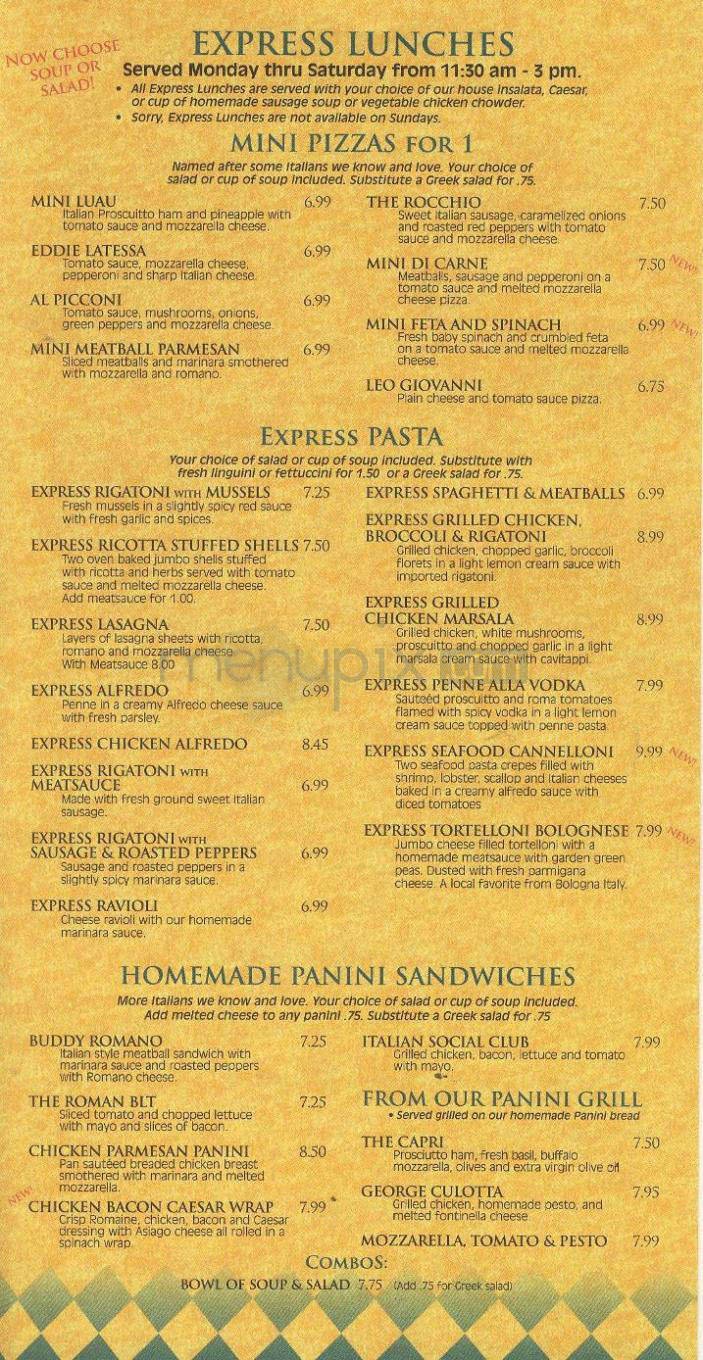 Menu page 2