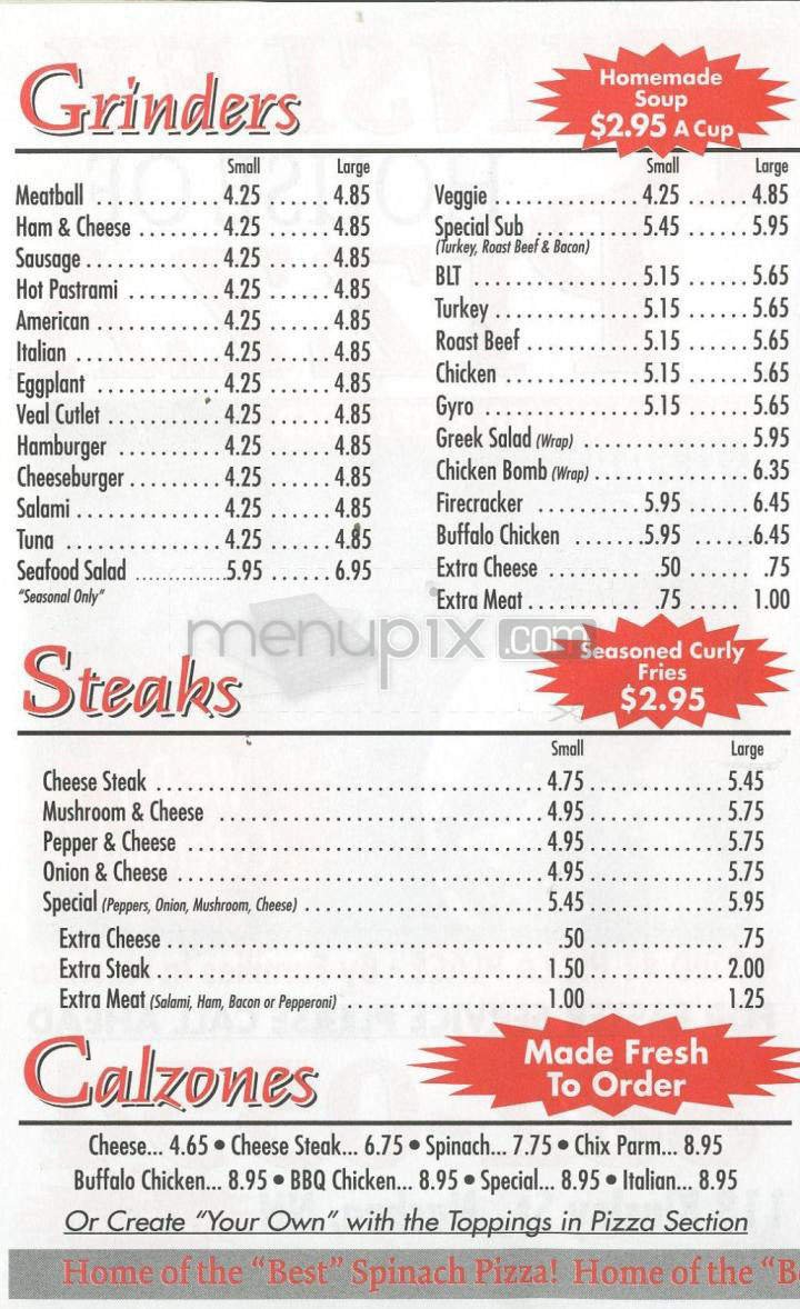 Menu page 2