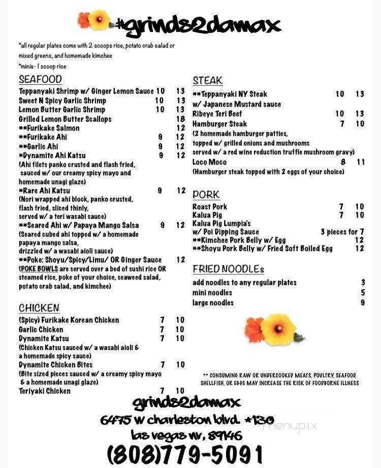 Menu page 1