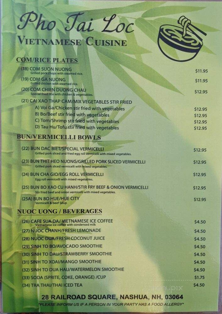Menu page 2