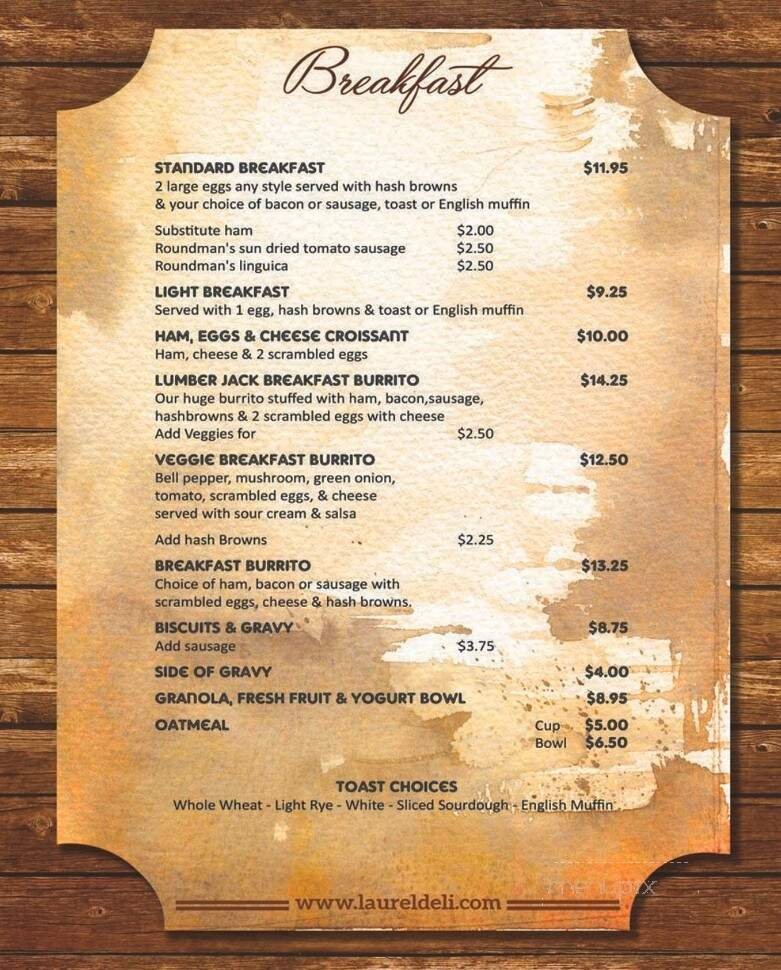 Menu page 1