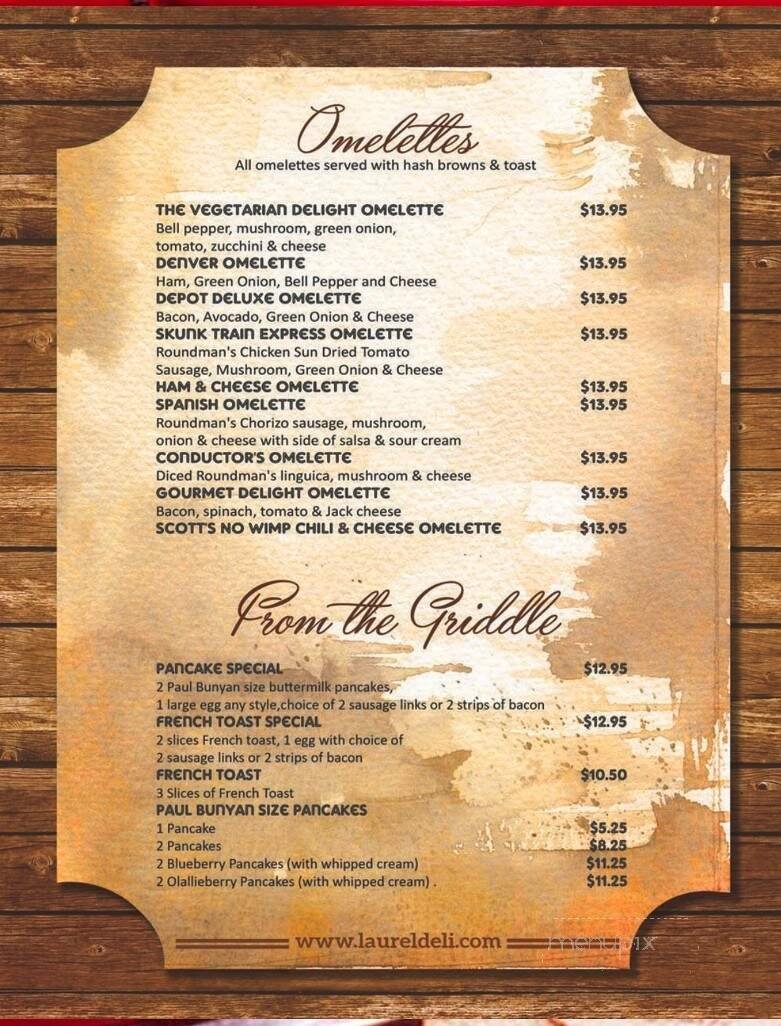 Menu page 2
