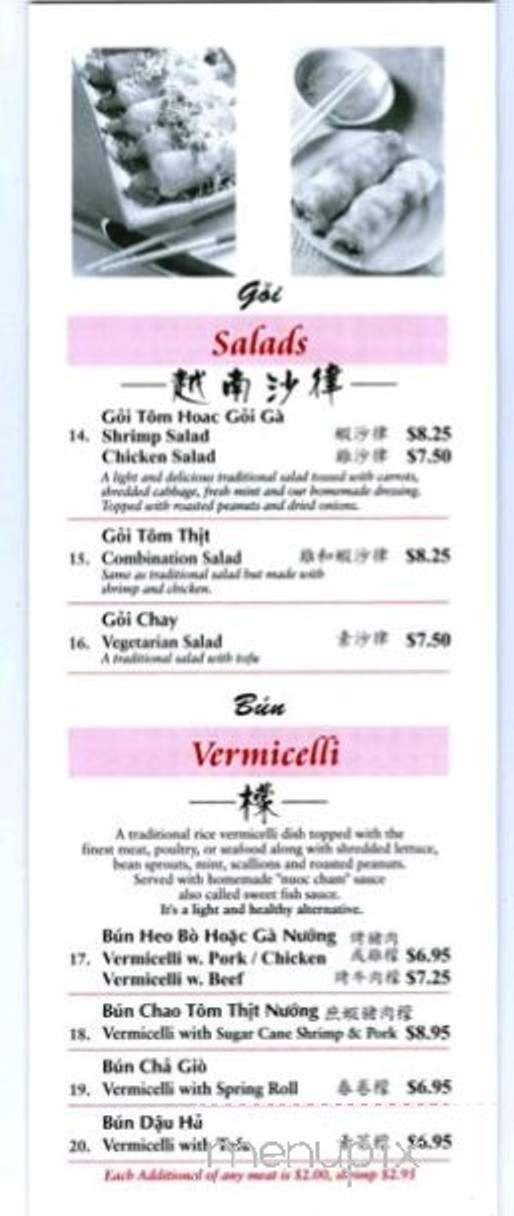 Menu page 2