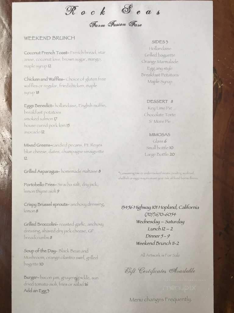 Menu page 6