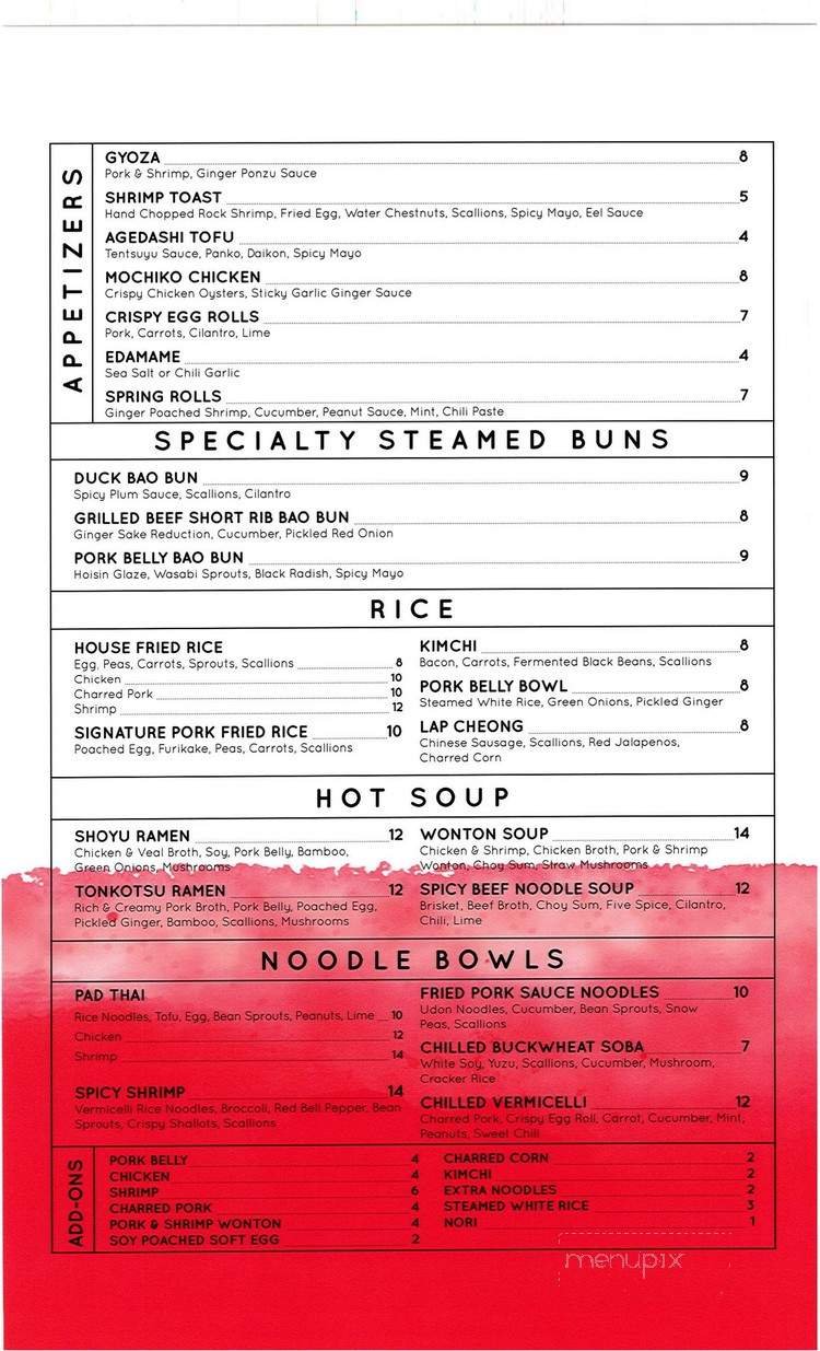 Menu page 1