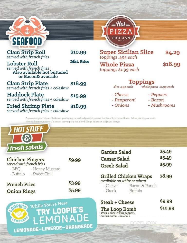 Menu page 1