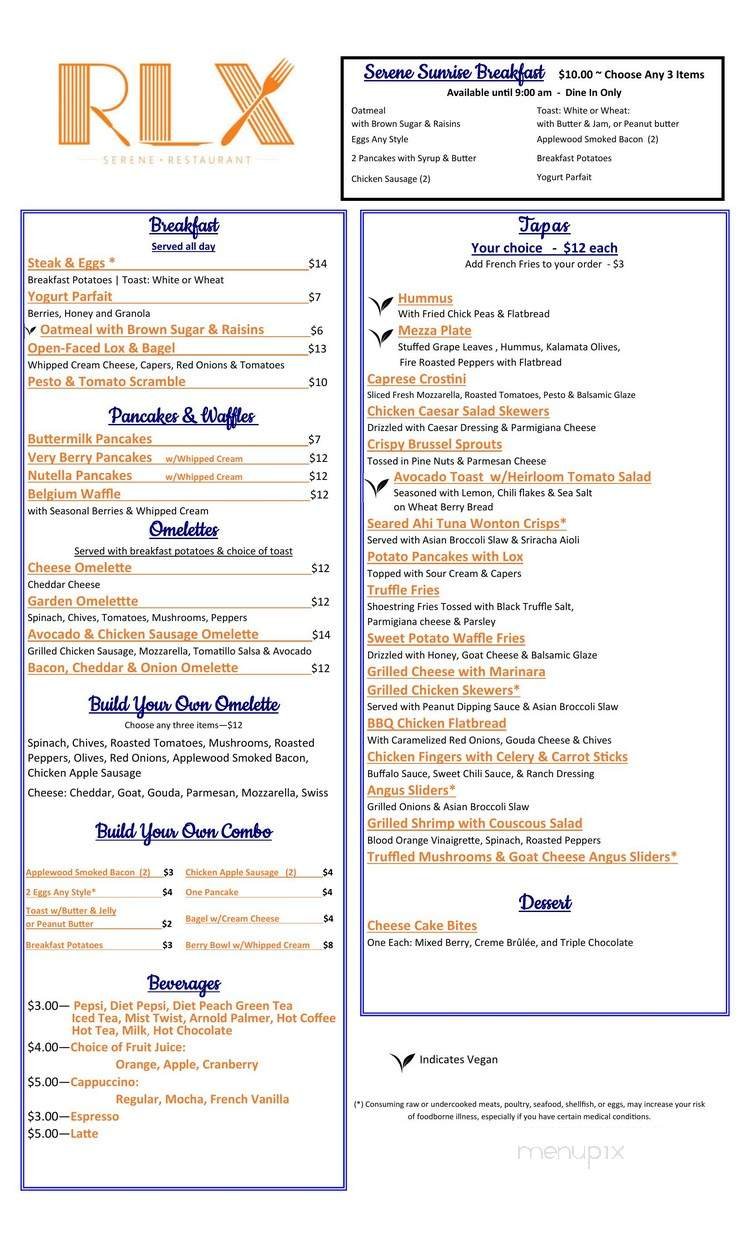 Menu page 1